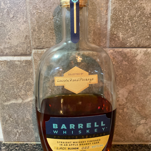 Barrell Whiskey Blend LA01 Lincoln Road