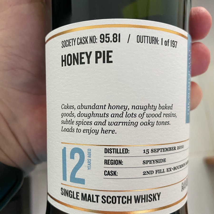 SMWS 95.81 Honey Pie