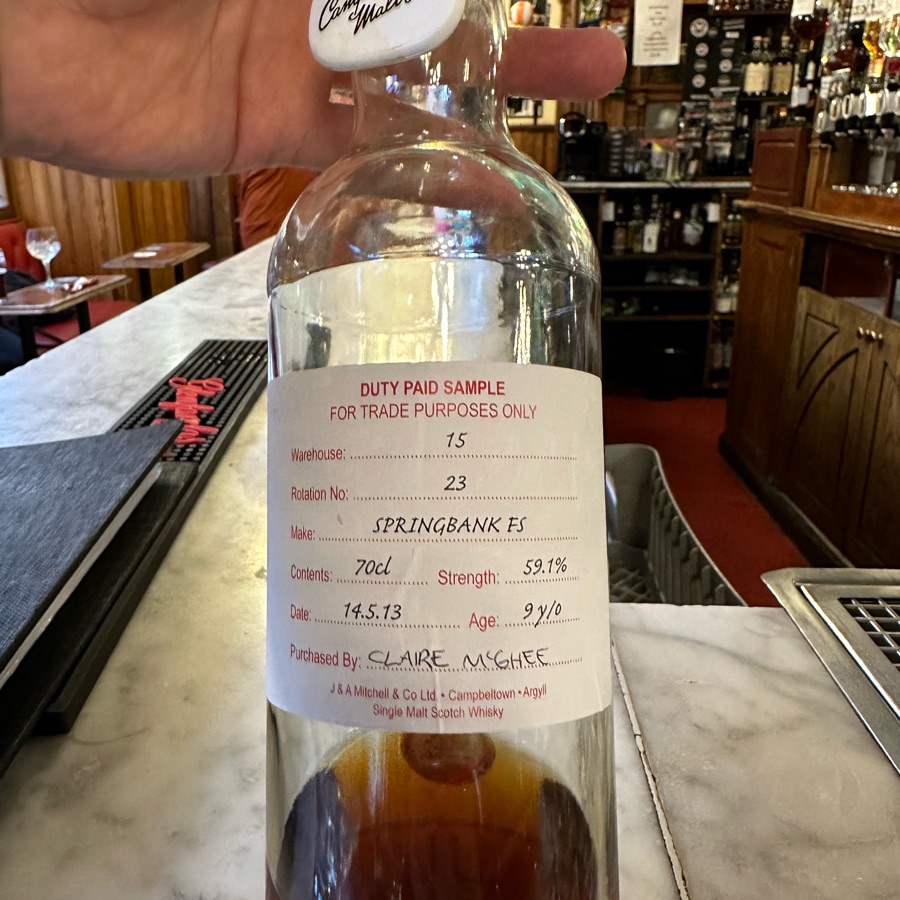 Springbank Warehouse 15  9/10 years old