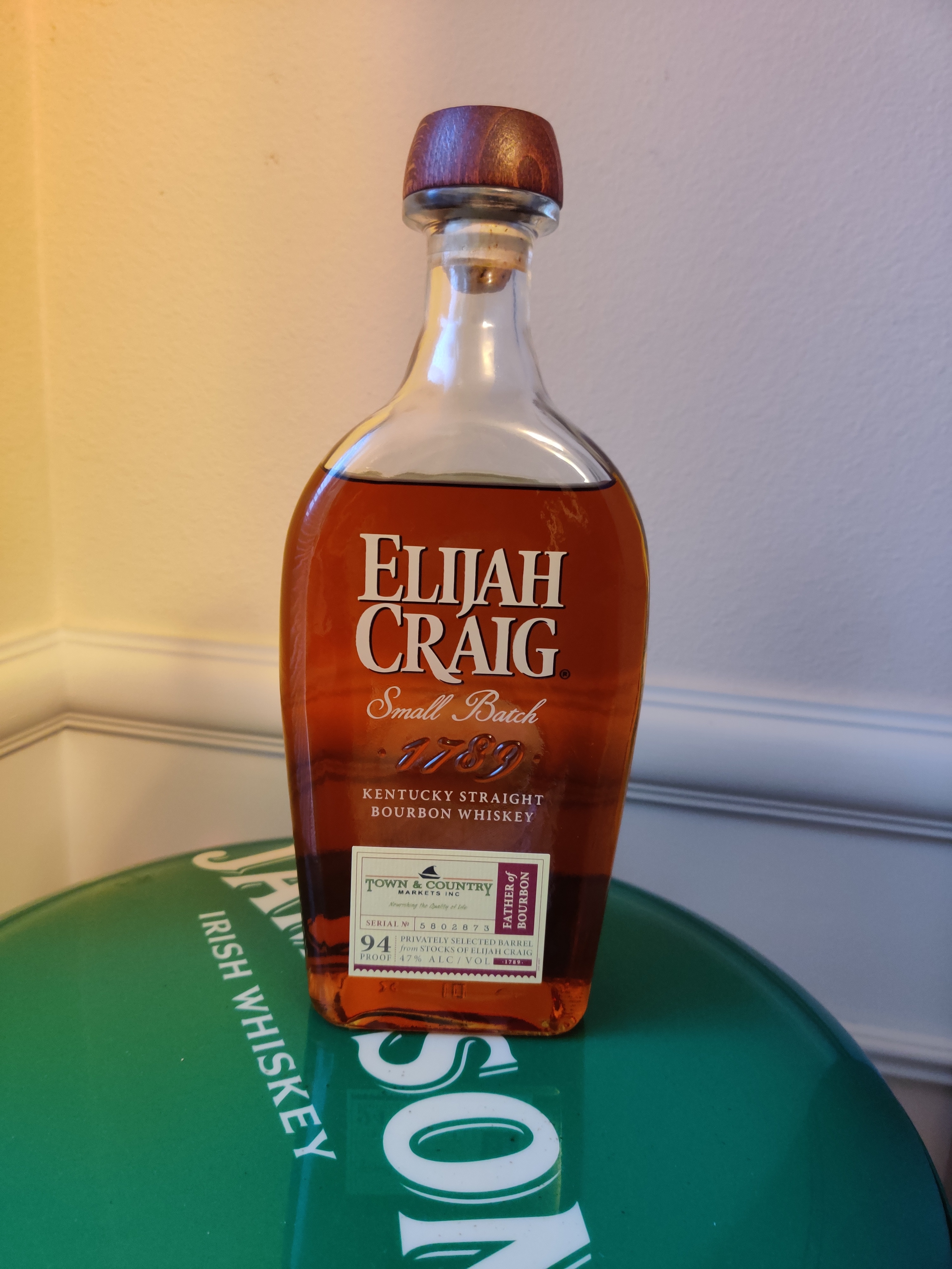 Elijah Craig Small Batch Town & Country Father of Bourbon