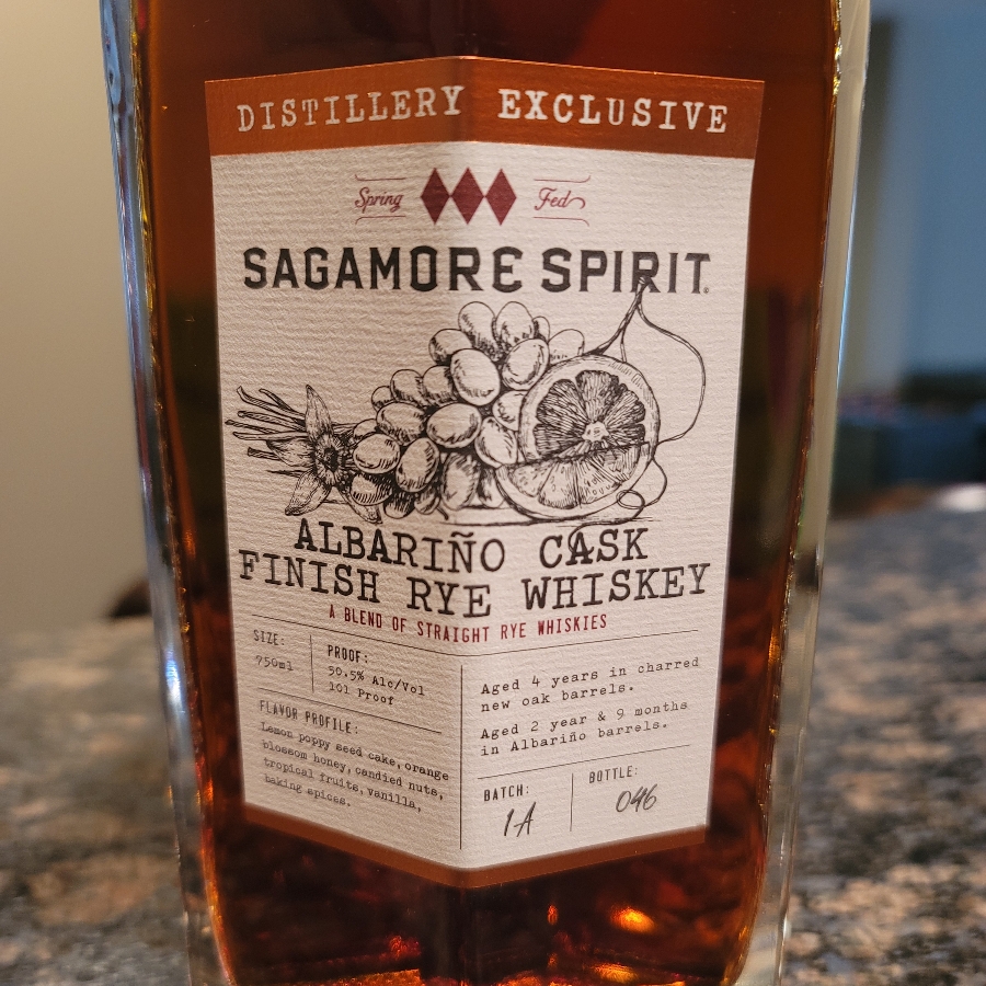 Sagamore Spirit Distillery Exclusive Albarino Cask Finish Rye Whiskey