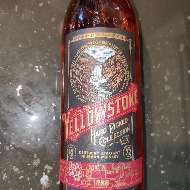 Yellowstone Hand Picked Collection Papa Joe's Liquor Single Barrel #7426842