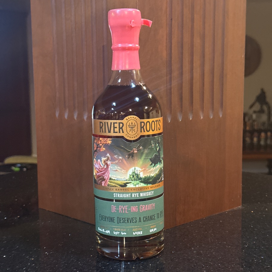 River Roots Straight Rye Whiskey Barrel No. RM-R-A19 (De-Rye-Ing Gravity)