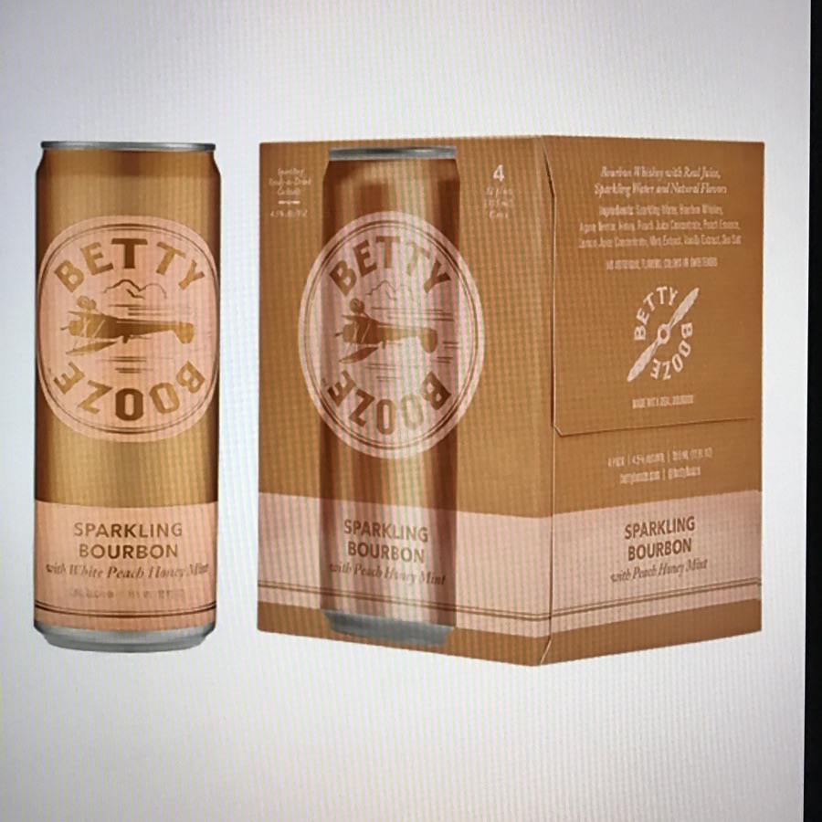 Betty Booze Sparkling Bourbon with Peach Honey Mint
