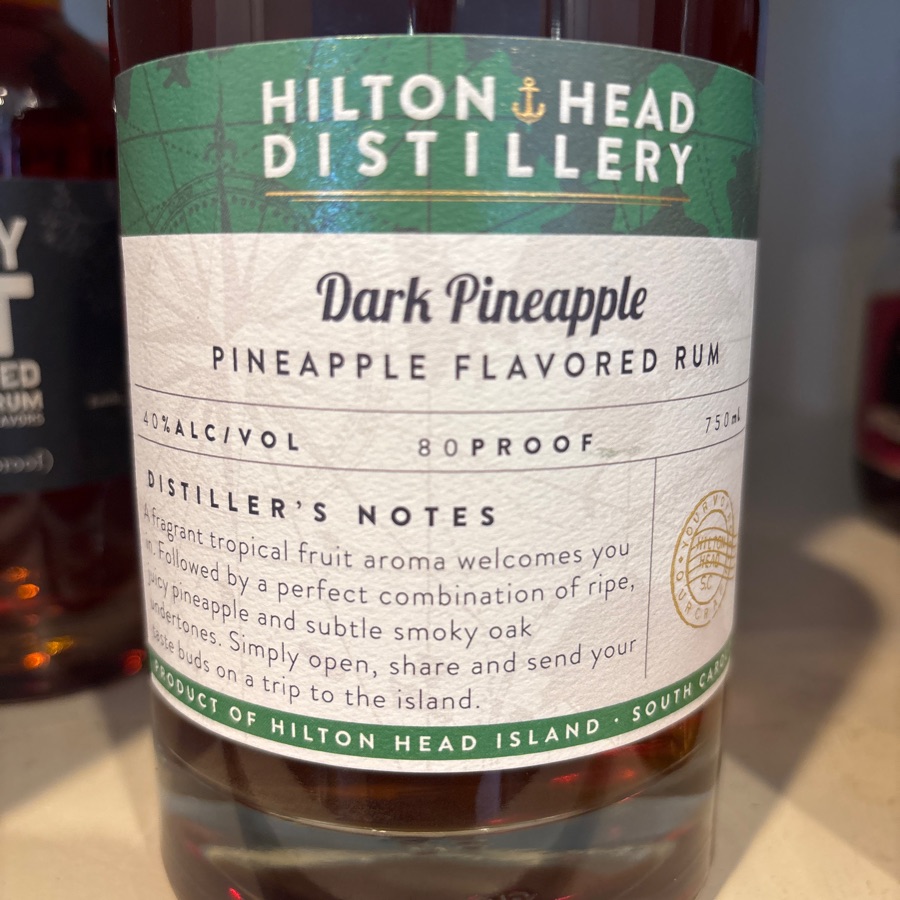 Hilton head distillery dark pineapple