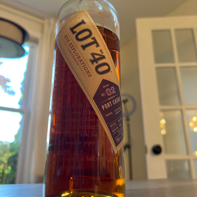 Lot 40 Rye Explorations 02 Port Cask Finish Cask Strength