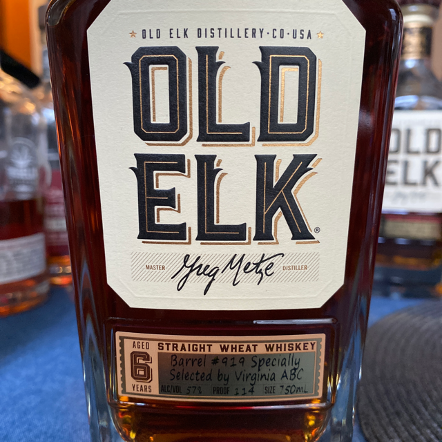 Old Elk Virginia ABC Select Barrel #919 Straight Wheat Whiskey