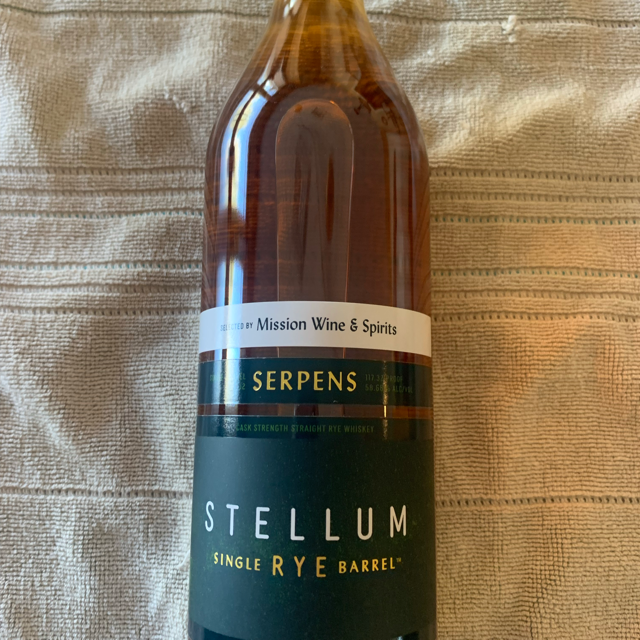 Stellum Single Barrel Rye (Mission Wine & Spirits exclusive)