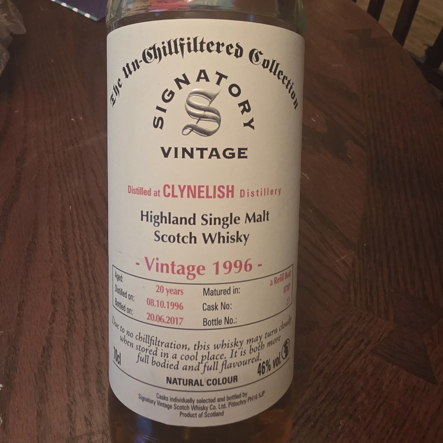 Signatory Vintage 1996 Clynelish