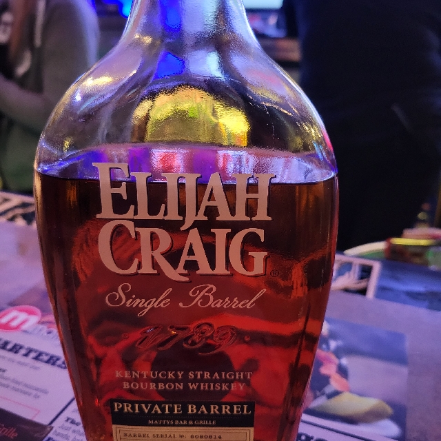 Elijah Craig Private Barrel Pick (Matty's Bar & Grille)