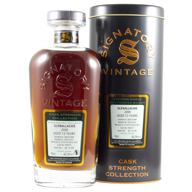 Glenallachie 2008 13 Year Old (Signatory Cask Strength Collection)