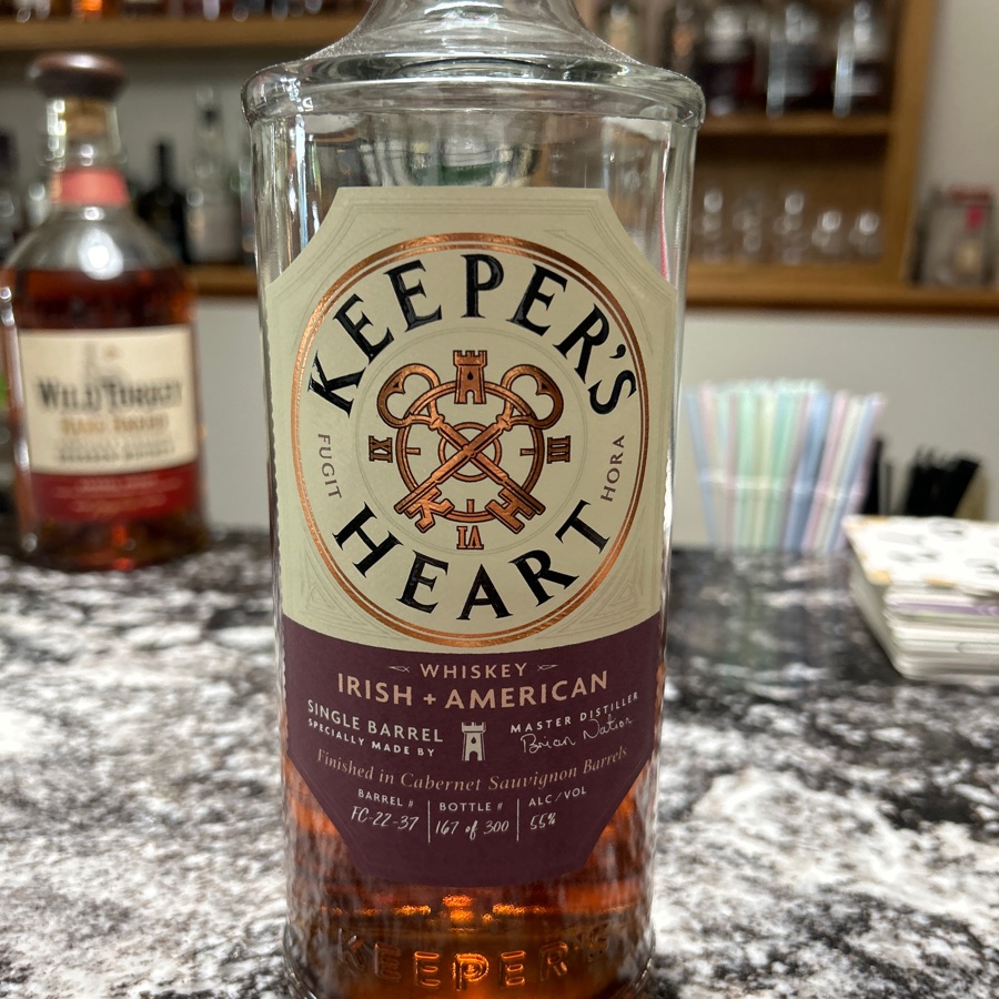 Keeper's Heart Irish + American Single Barrel Finished in Cabernet Sauvignon Barrels