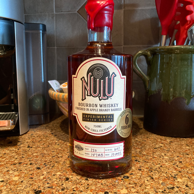 NULU Experimental Finish Series Bourbon Finished in Apple Brandy Barrels