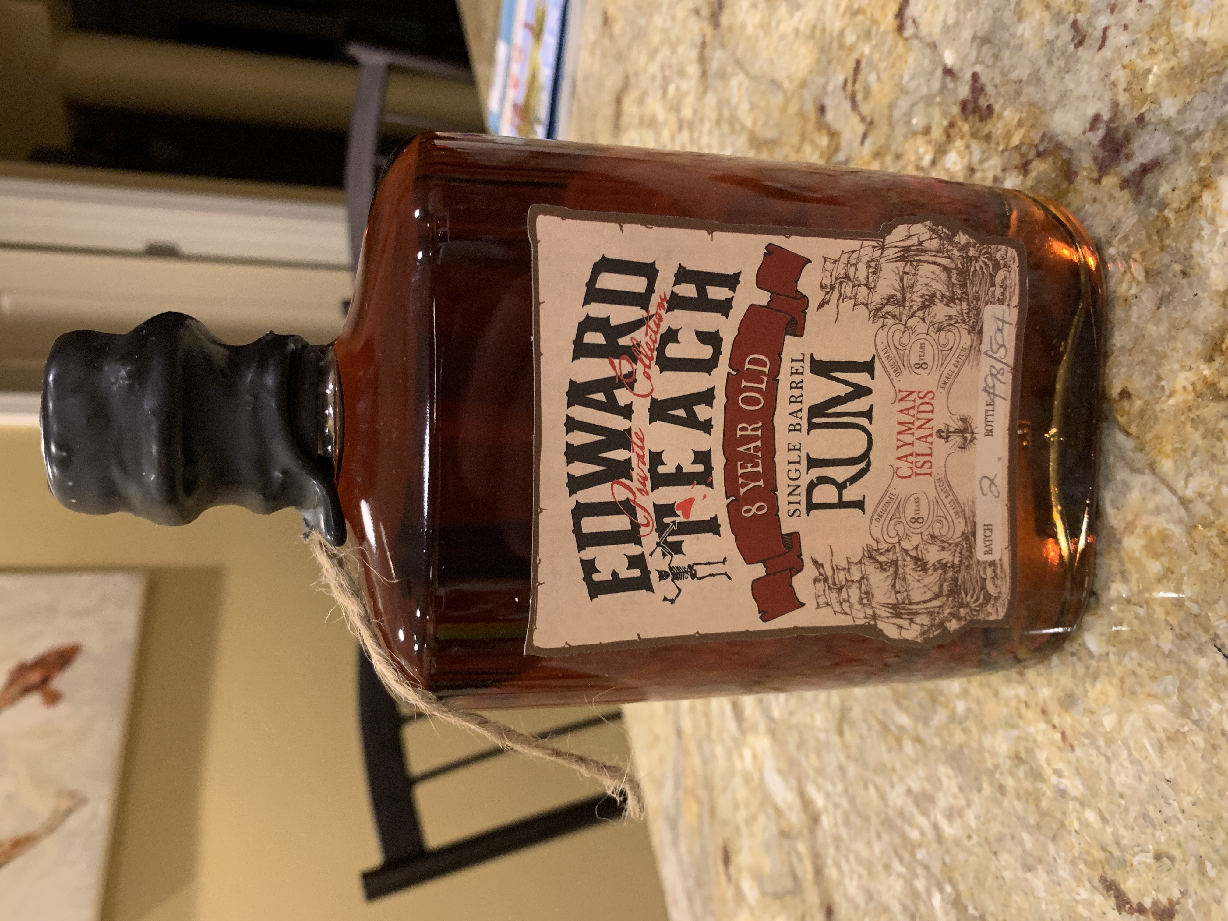 Edward Teach Single Barrel Rum 8 Years Old