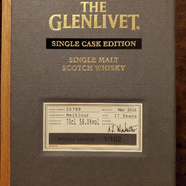Glenlivet Single Cask Edition Meiklour