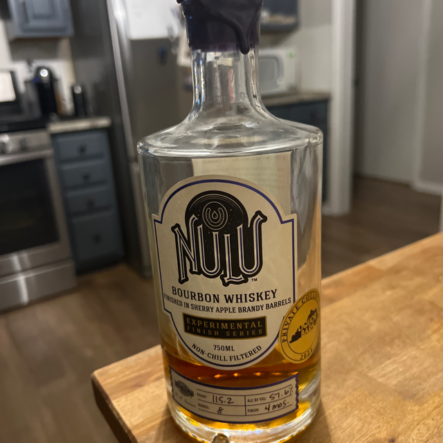 NULU BOURBON WHISKEY FINISHED IN SHERRY APPLE BRANDY BARRELS