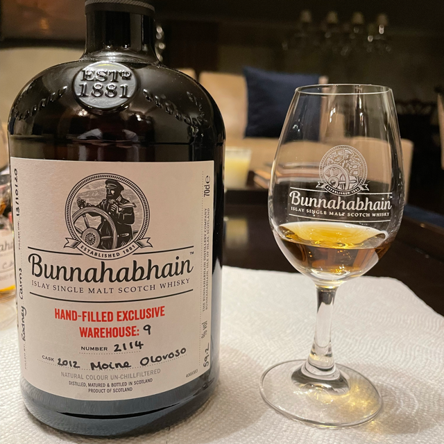 Bunnahabhain 2012 Warehouse 9 Moine Oloroso Cask 2114