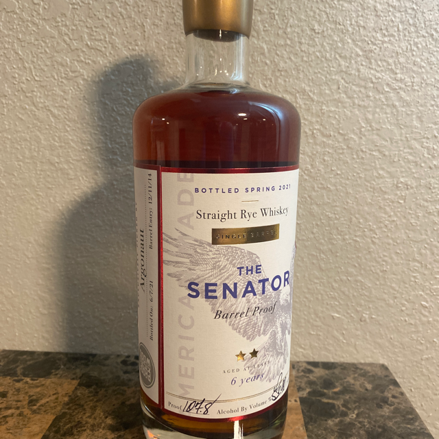 The Senator Barrel Proof Rye Argonaut Pick