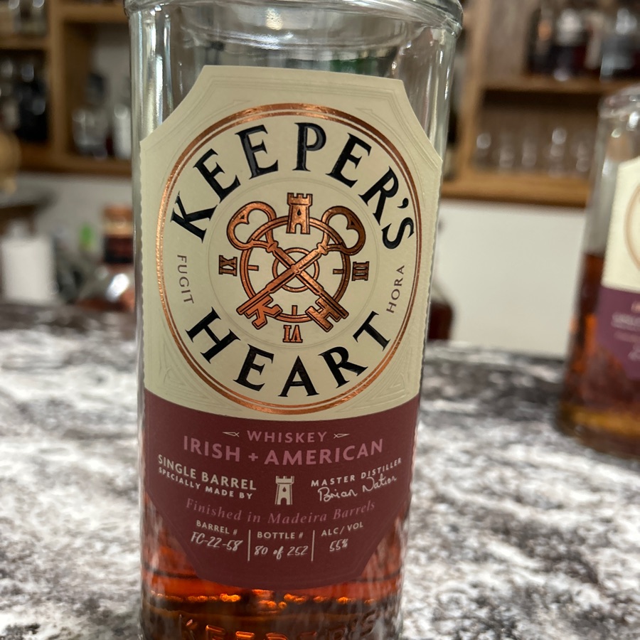 Keeper's Heart Irish + American Single Barrel Finished in Madeira Barrels