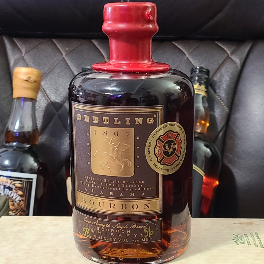 Dettling Cask Strength Single Barrel Bourbon - 56 Months (Mosby Cypress Customs & First Responders)