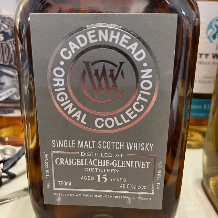 Craigellachie-Glenliver 15 Years (Cadenhead Original Collection)
