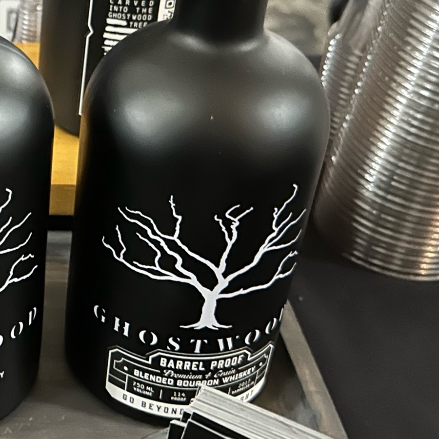 Ghostwood Premium 4 Grain Blended Bourbon Whiskey Barrel Proof