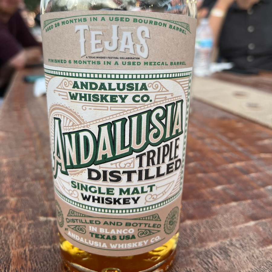Andalusia Teiple Distilled Single Malt (2023 Texas Whiskey Festival Collaboration)