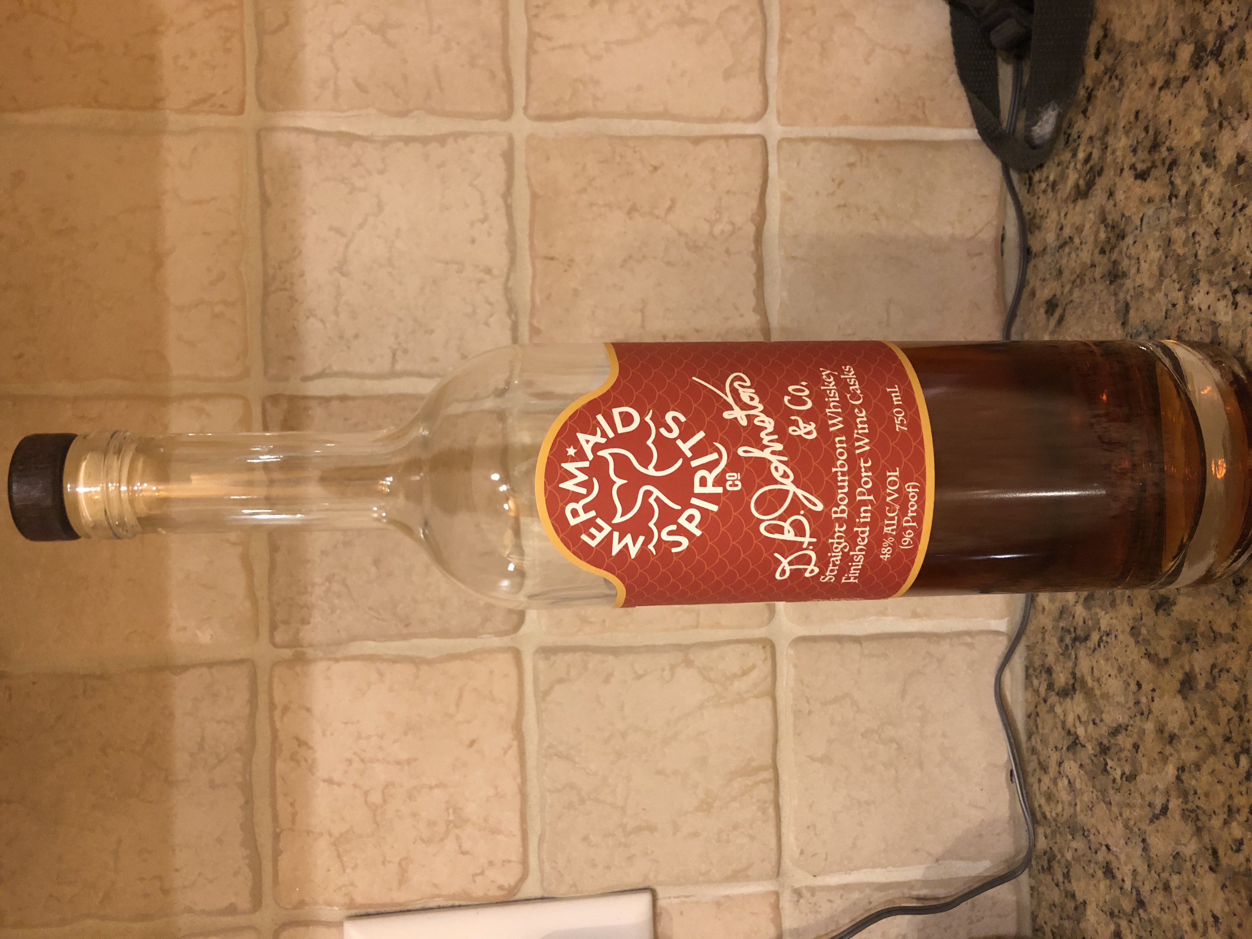 Mermaid Spirits Straight Bourbon Whiskey (Port Wine Cask)