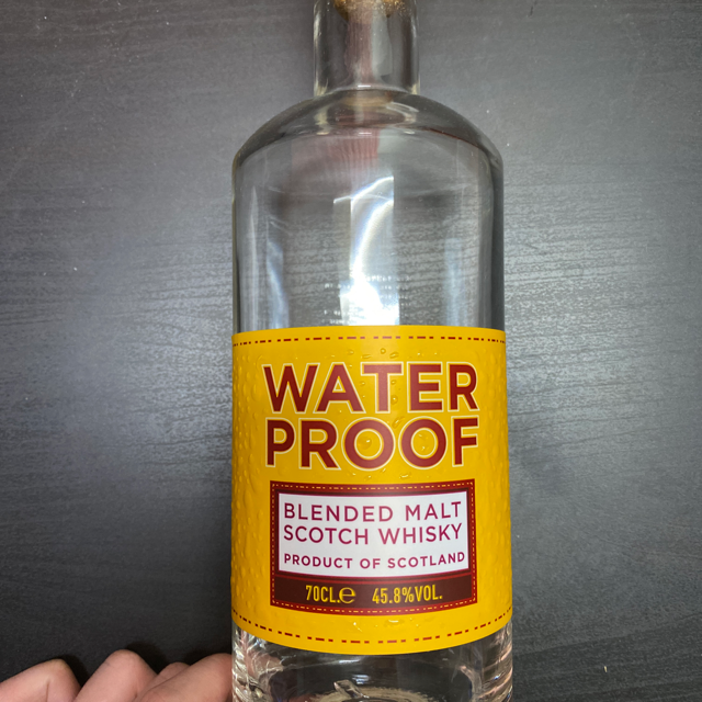 Water Proof blended malt scotch whisky