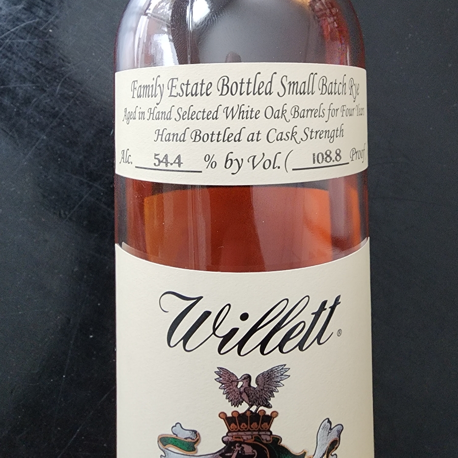 Willett Family Estate Small Batch 4yr Rye