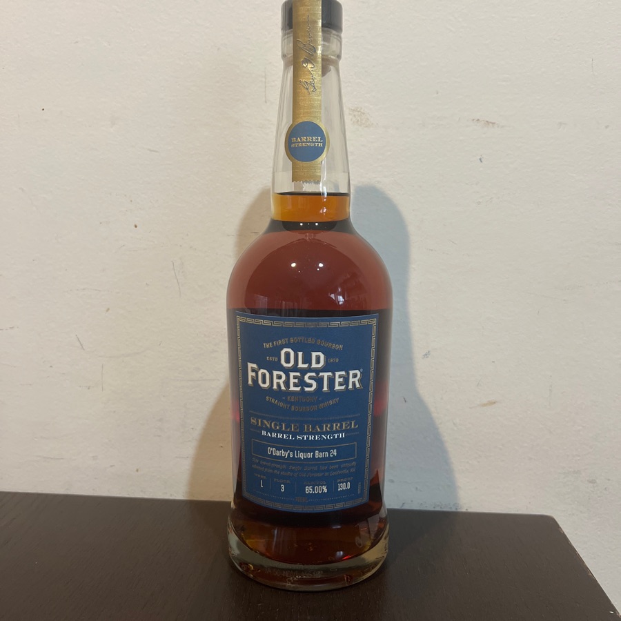 Old Forester Kentucky Straight Single Barrel Barrel Strength Bourbon (O'Darby's Liquor Barn 24)