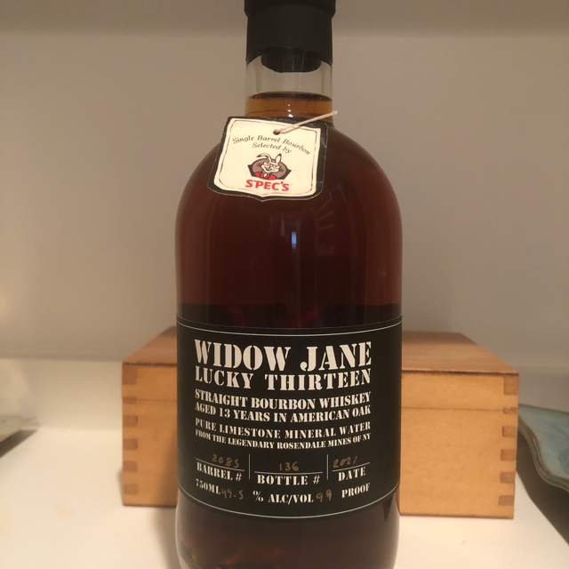 Widow Jane Lucky Thirteen (Spec's Single Barrel #2085)