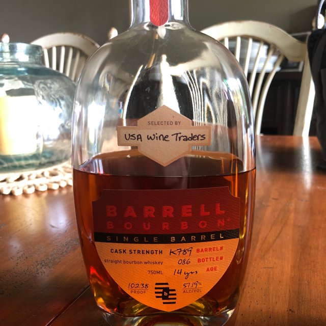 Barrell Bourbon Single barrel #K789 (USA Wine Traders)