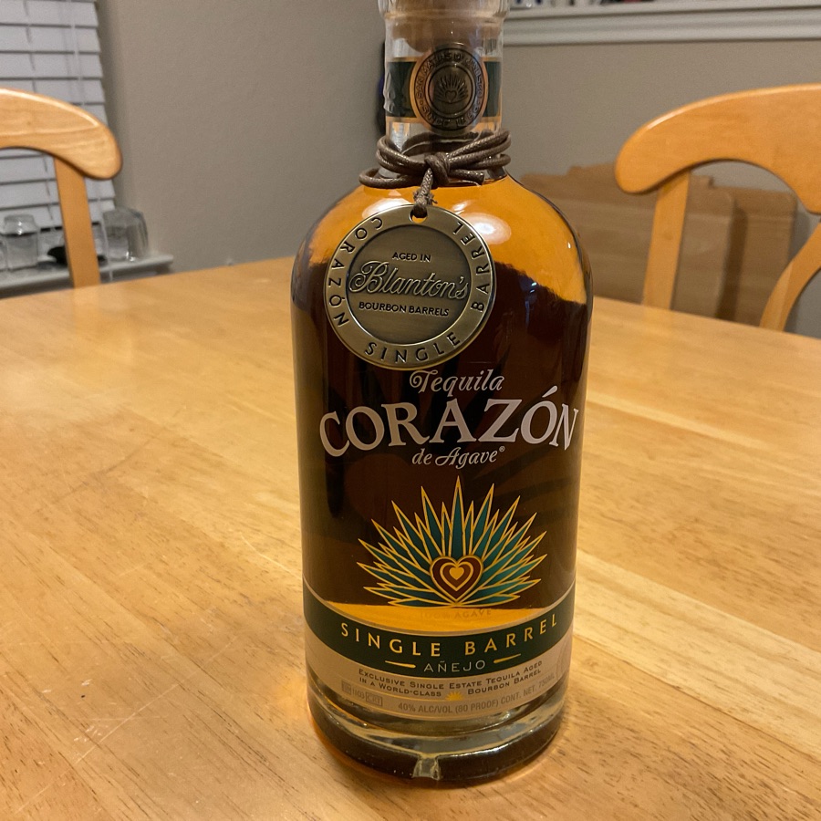 Corazon Single Barrel Anejo Blanton's Bourbon Barrels Aged (Hand Selected For Texas - Barrel # 038)