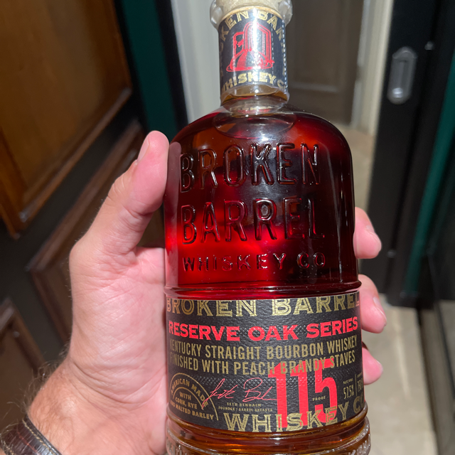 Broken Barrel Reserve Oak Series Finished with Peach Brandy Staves