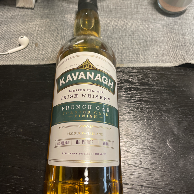 Kavanagh French Oak Toasted Irish Whiskey