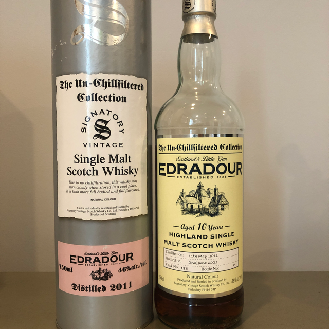 Signatory vintage Edradour, 10yr, distilled 2011