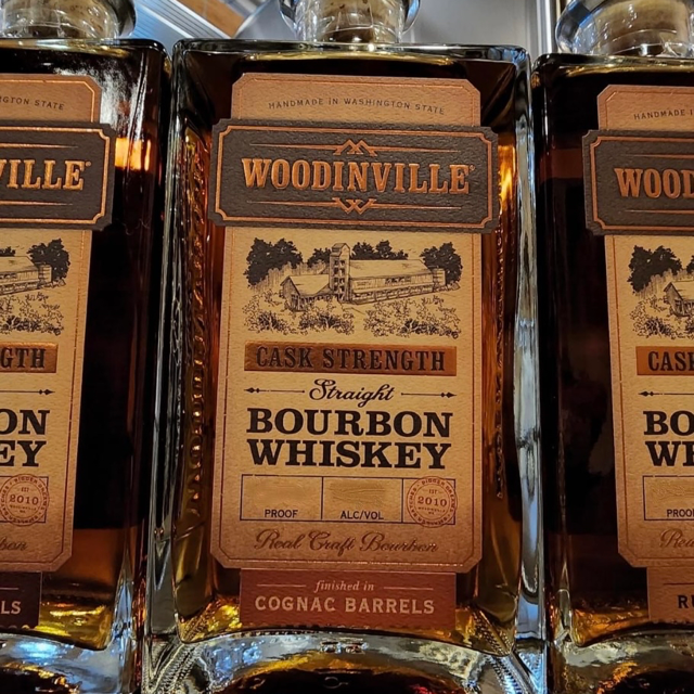 Woodinville Cask Strength Straight Bourbon Cognac Cask Finish