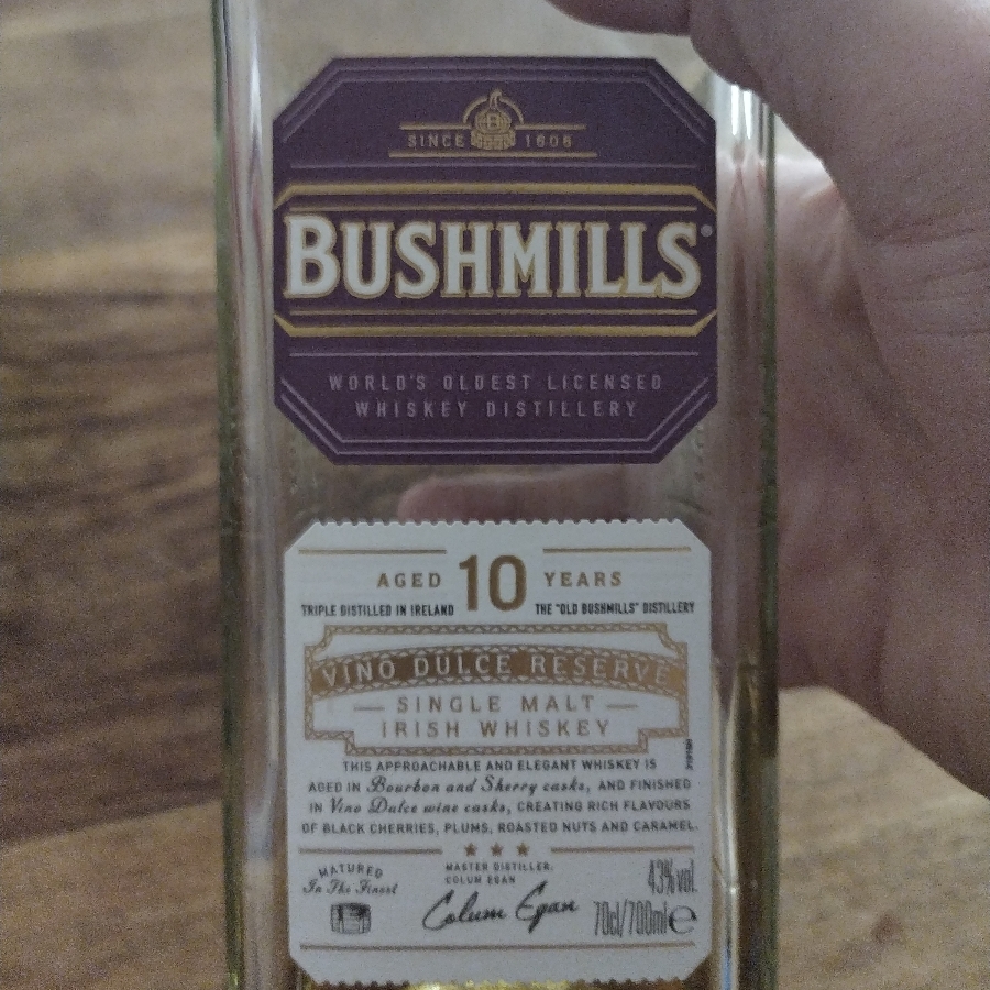 Bushmills 10 Year Vino Dulce Reserve