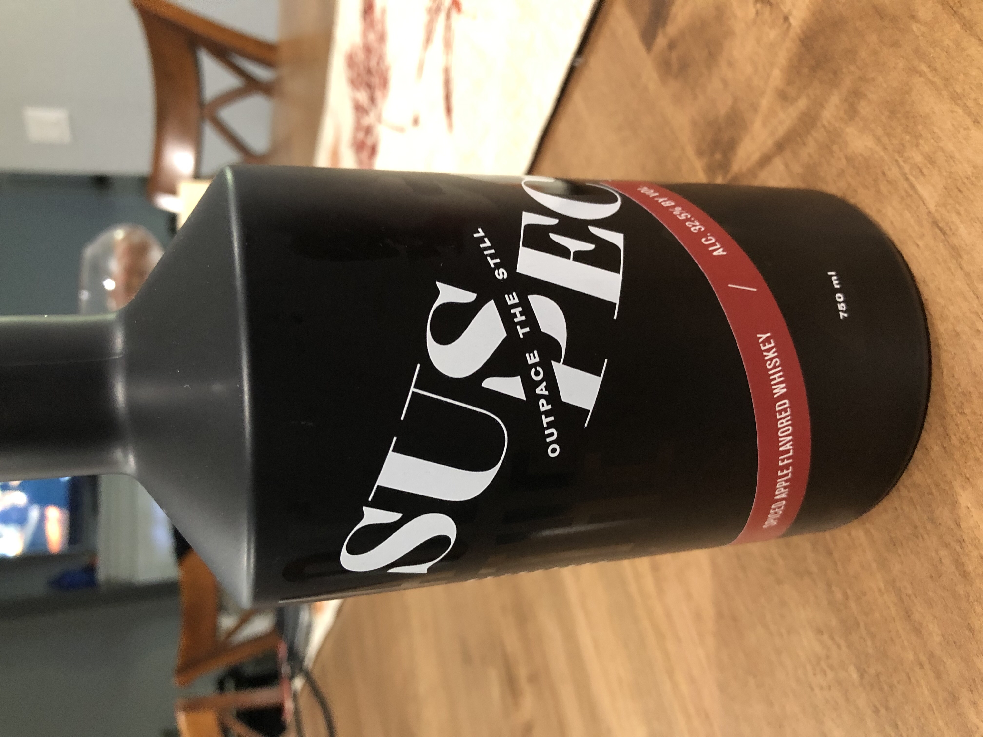 Suspect Spiced Apple Flavored Whiskey