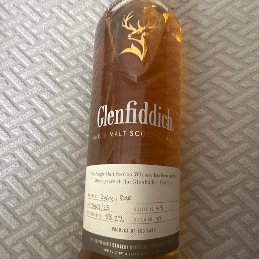 Glenfiddich Handfill Bottle 43 Batch 88