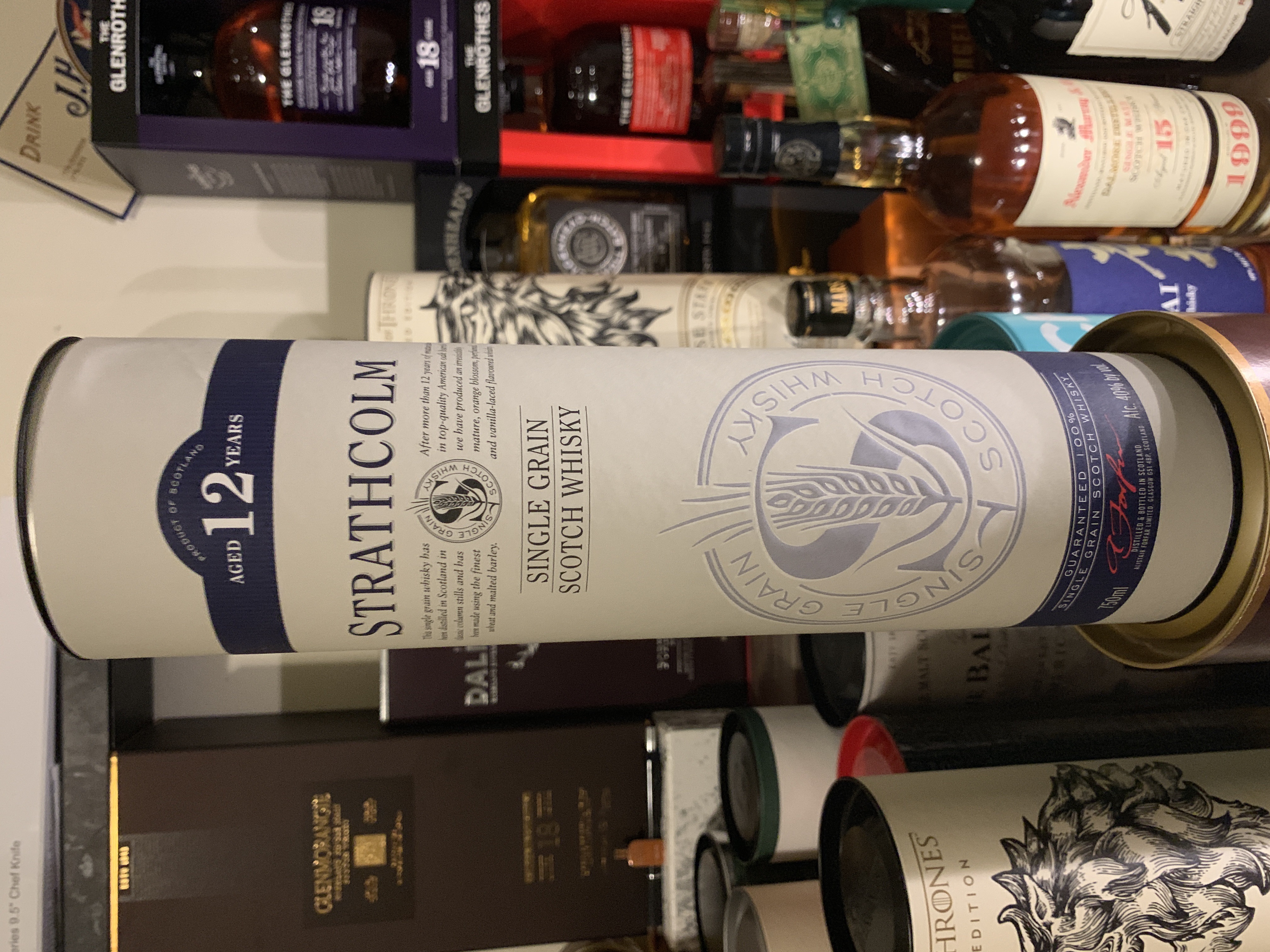 Strathcolm 12 Single Grain Scotch Whisky