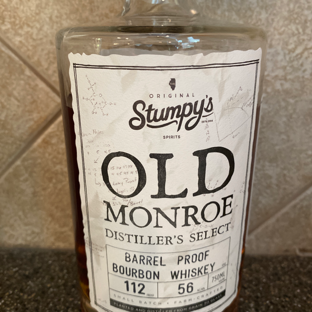 Stumpy's Old Monroe Distiller's Select Barrel Proof Bourbon Whiskey