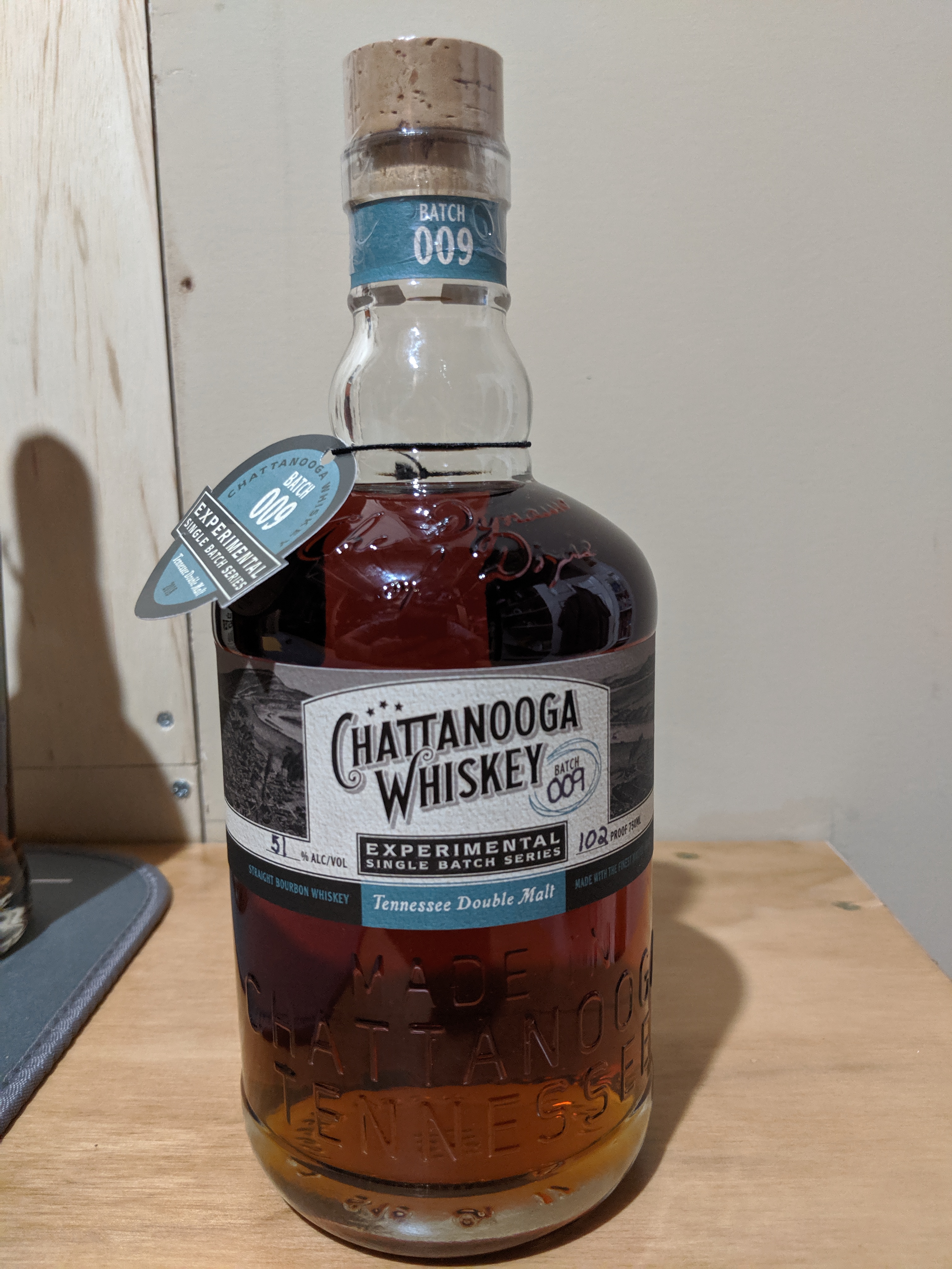 Chattanooga Whiskey Experimental Single Batch Series Batch 009: Tennessee Double Malt