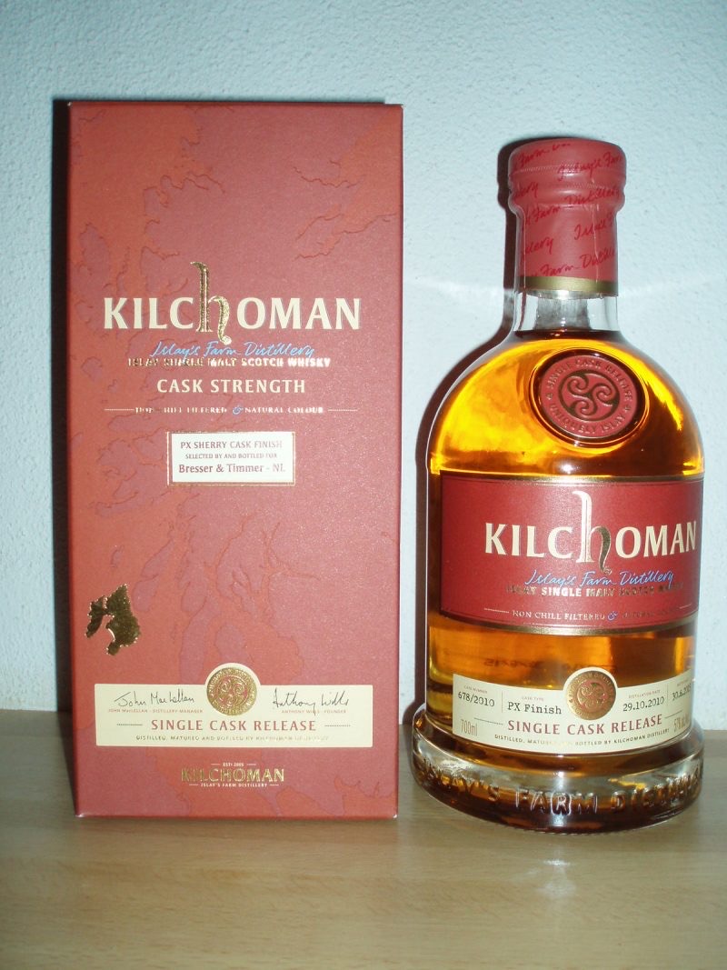 Kilchoman 2010 Single Cask Release 678/2010 PX Finish B&T Exclusive