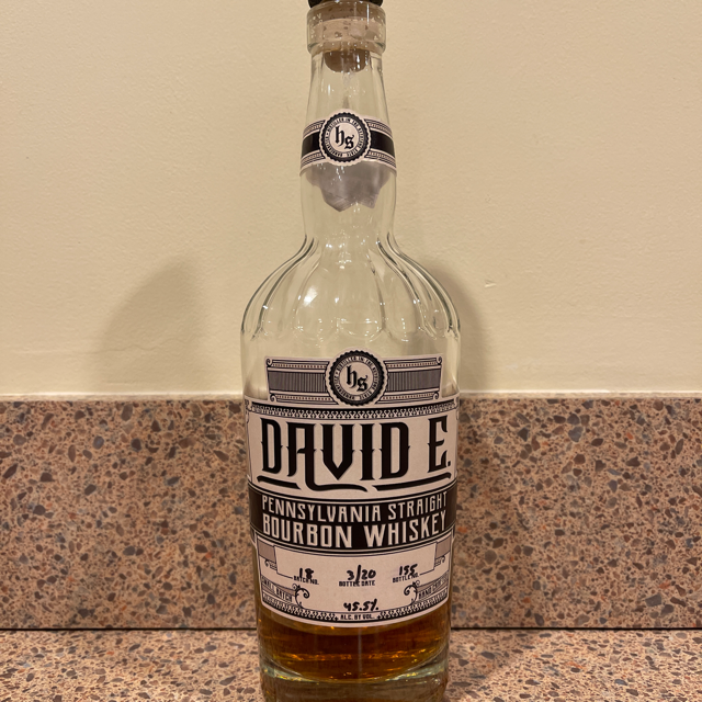 David E. Pennsylvania Straight Bourbon Whiskey