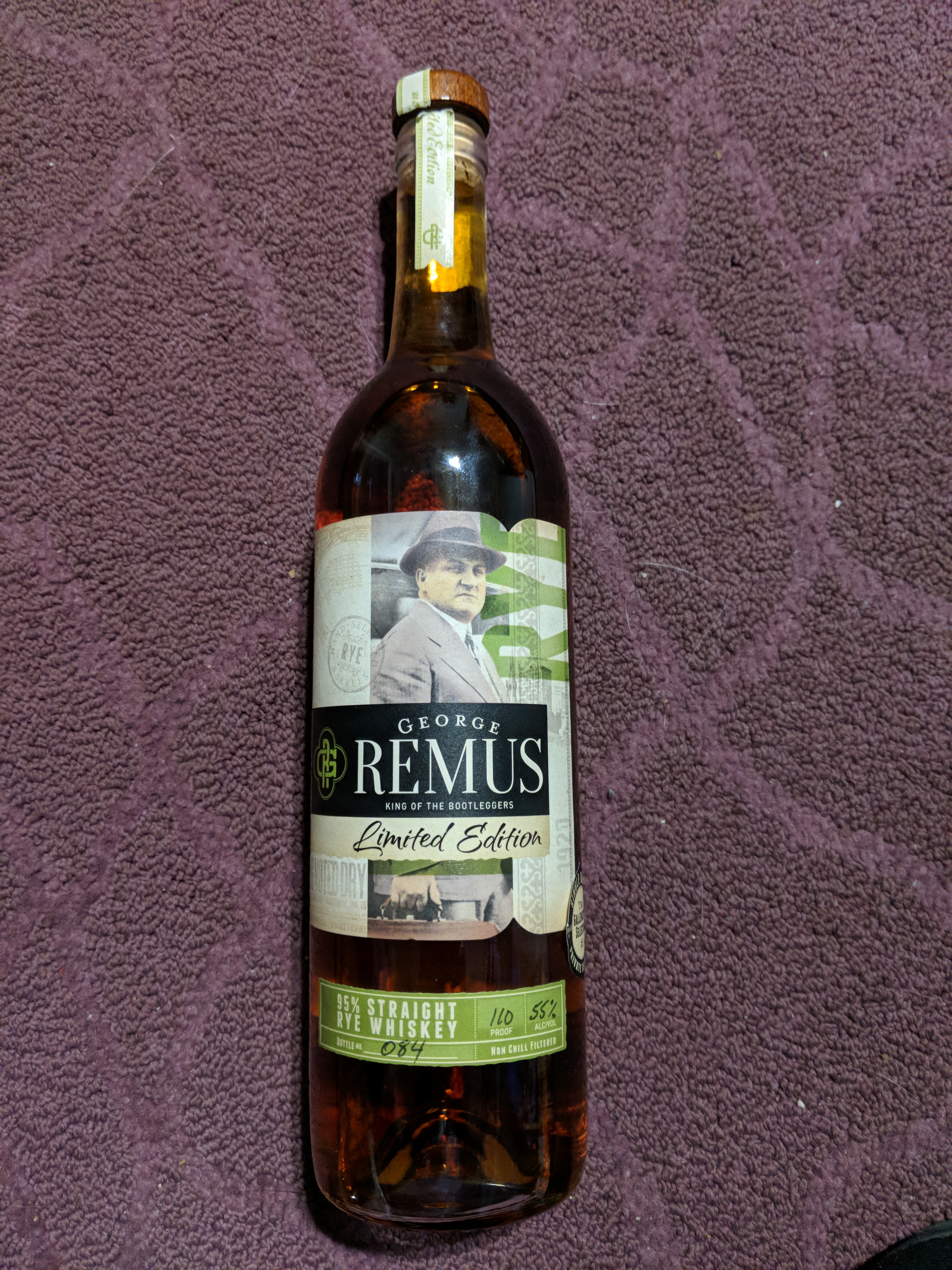George Remus 95% Straight Rye Whiskey