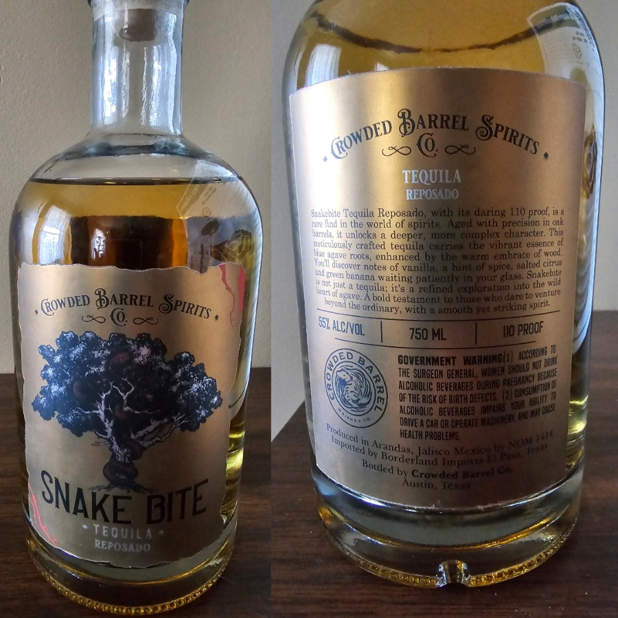 Crowded Barrel Snake Bite Reposado