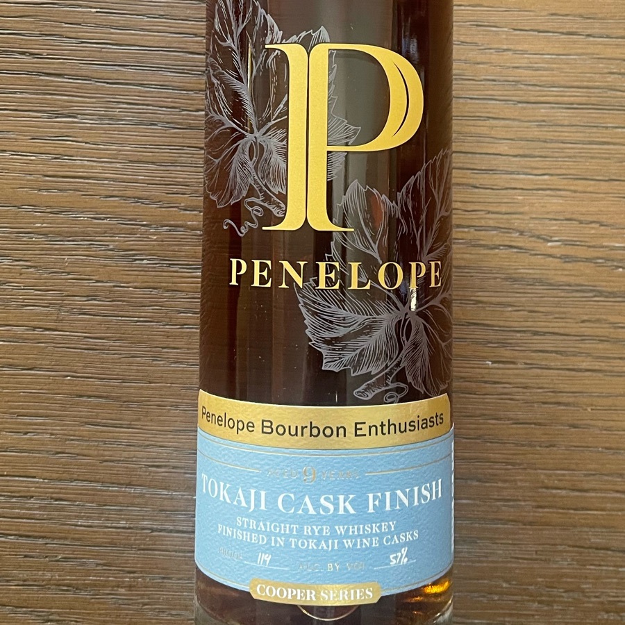 Penelope Straight Rye Whiskey Finished In A Tokaji Wine Cask - 9 Year - Penelope Bourbon Enthusiasts
