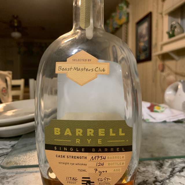 Barrell Rye Single Barrel #M734